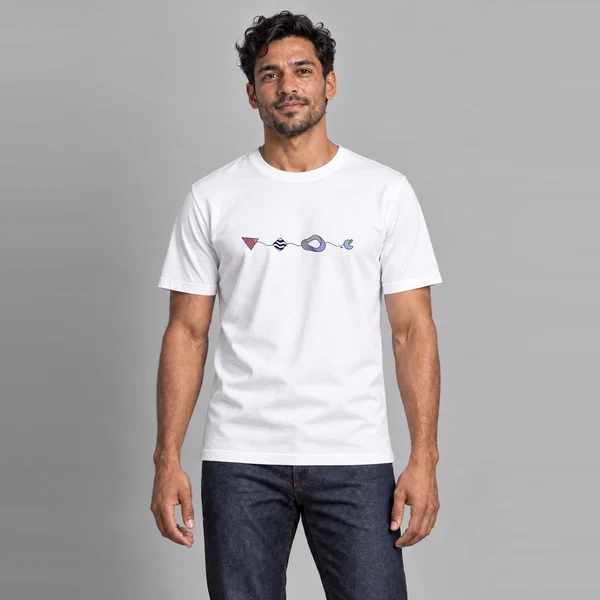 Mar Largo — Organic Cotton T-Shirt in White