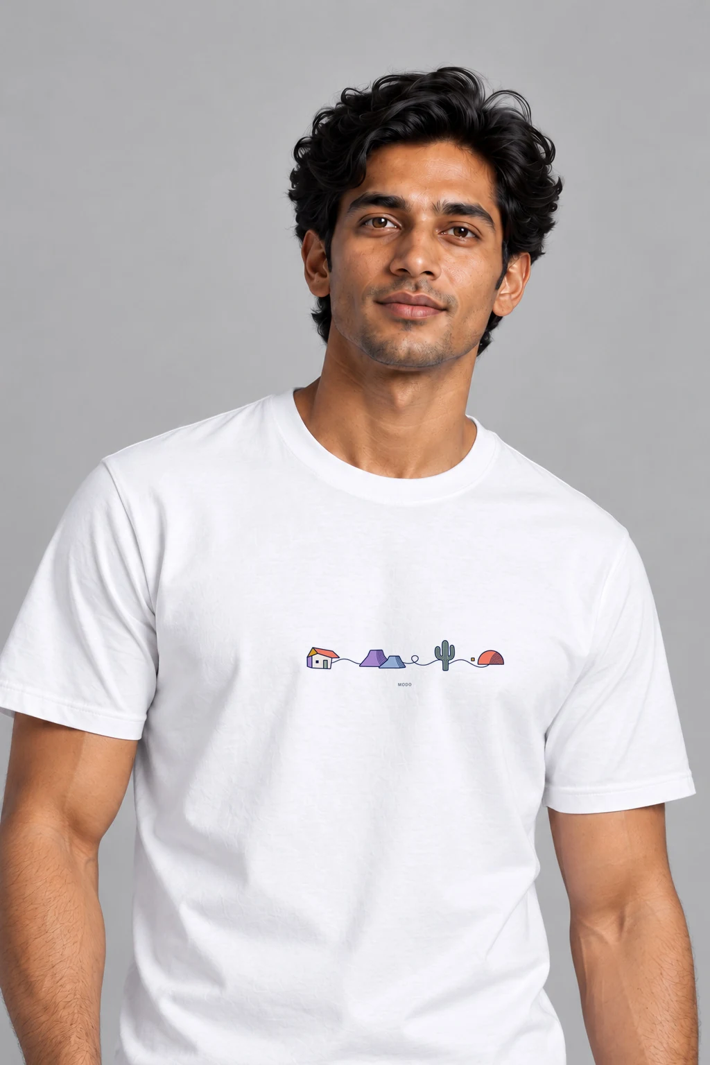 Caminho de Barro — Organic Cotton T-Shirt in White