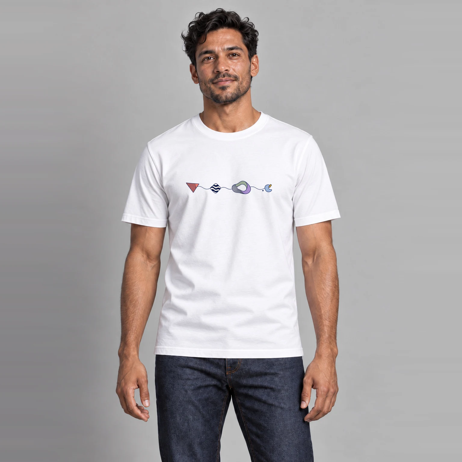 Mar Largo — Organic Cotton T-Shirt in White