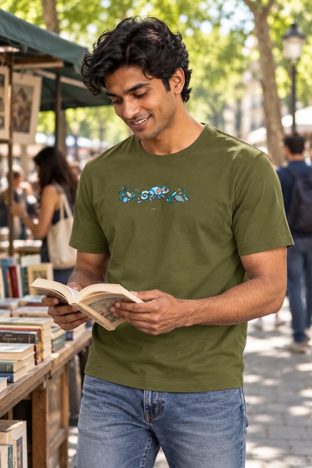 Chameleon Branch — Premium Cotton in Army