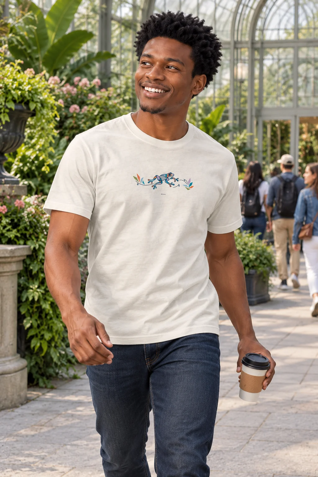 Frog Bromeliad — Premium Cotton in Bone